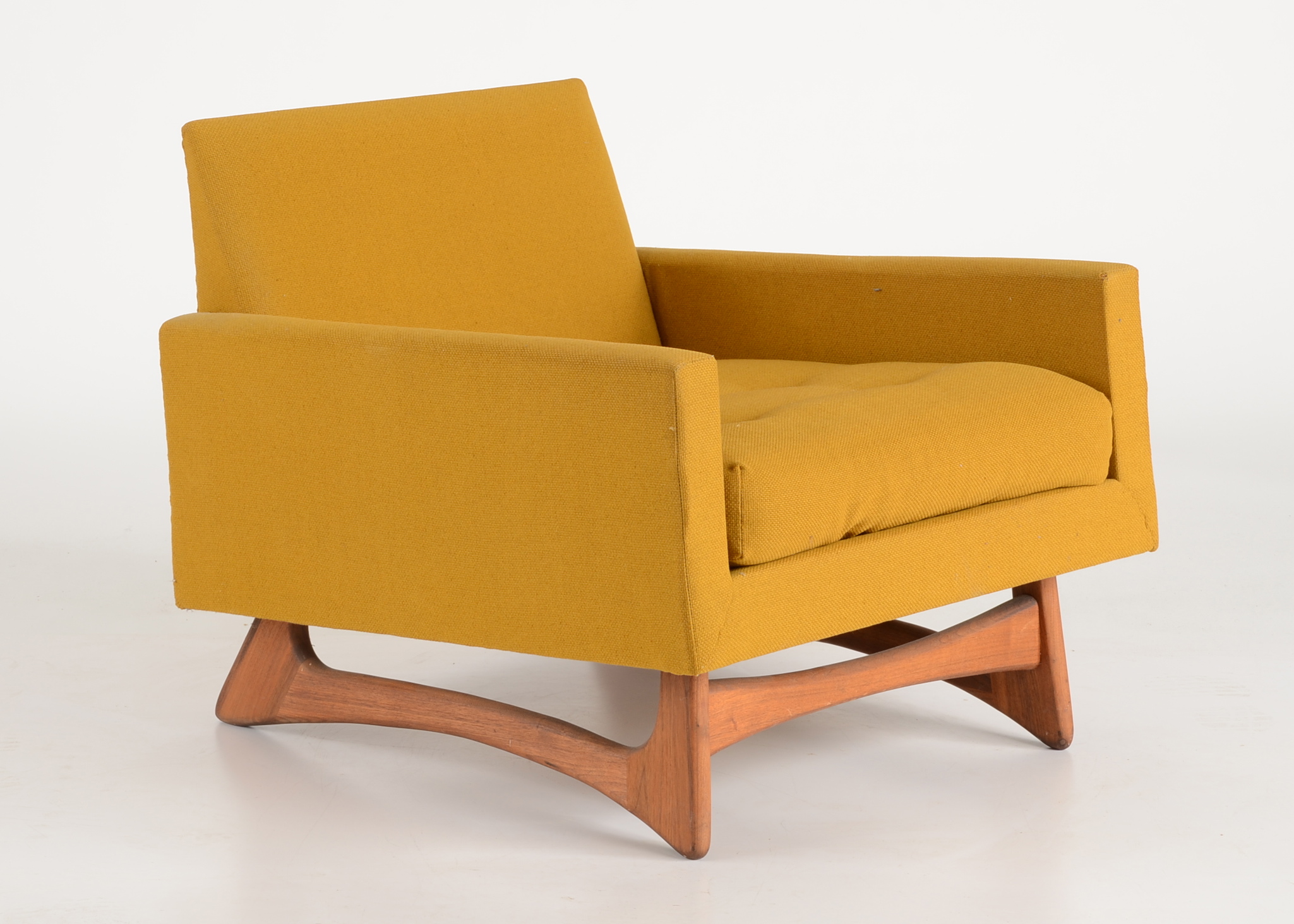 Mid Century Modern Mustard Yellow Armchair
