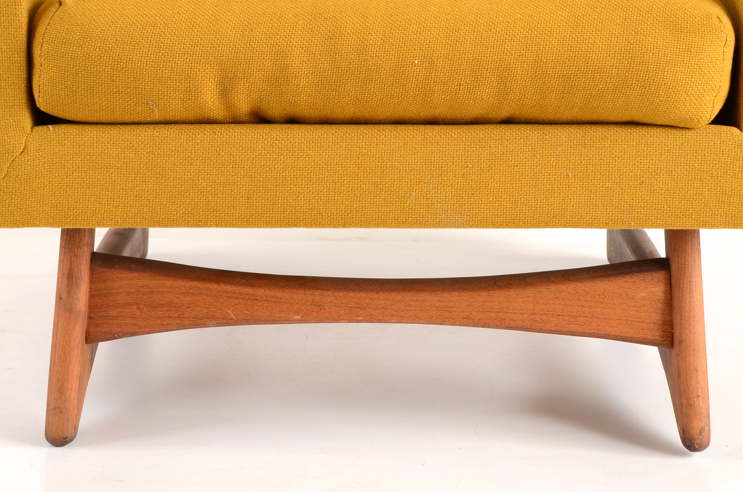 Mid Century Modern Mustard Yellow Armchair