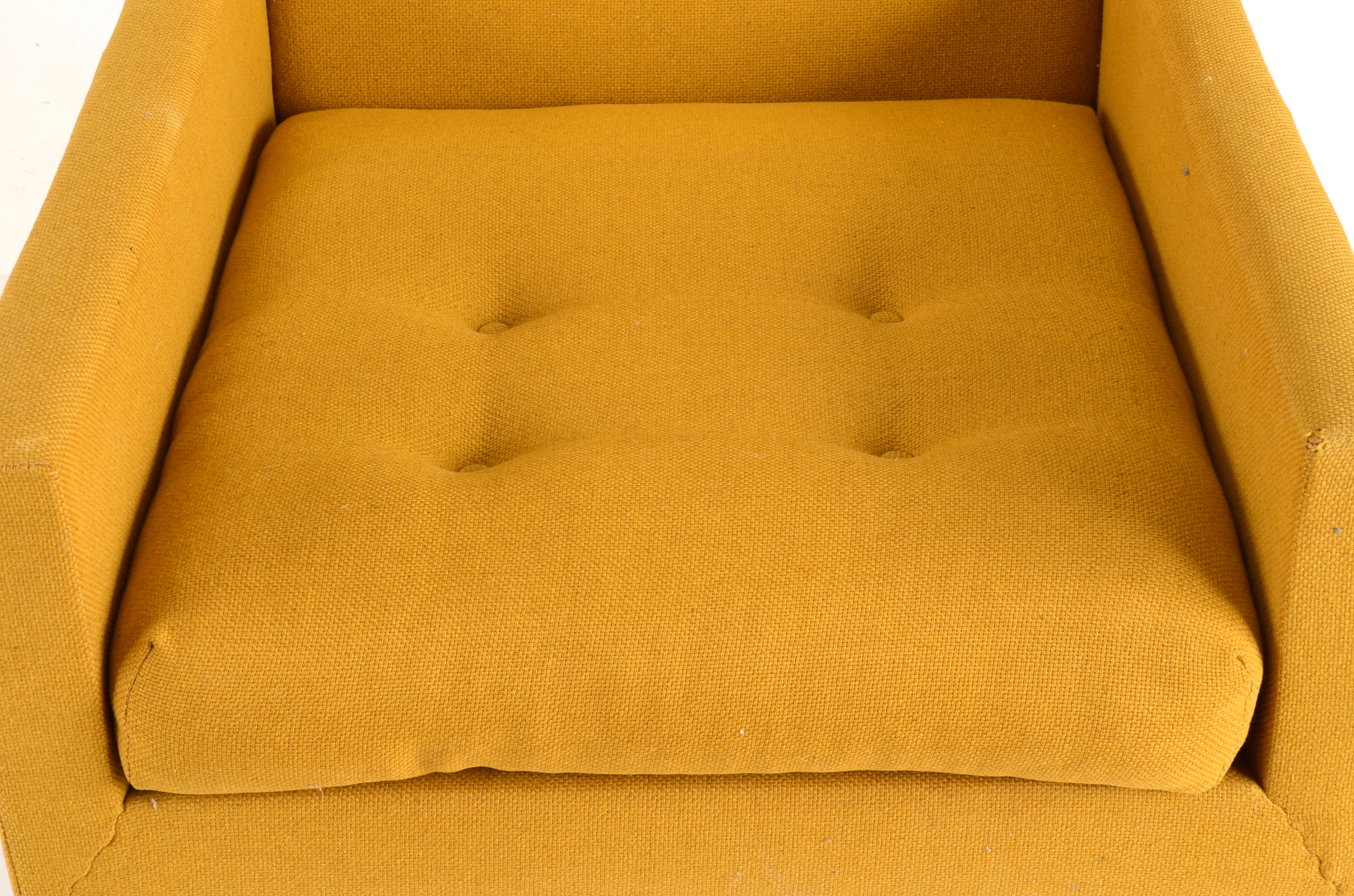 Mid Century Modern Mustard Yellow Armchair