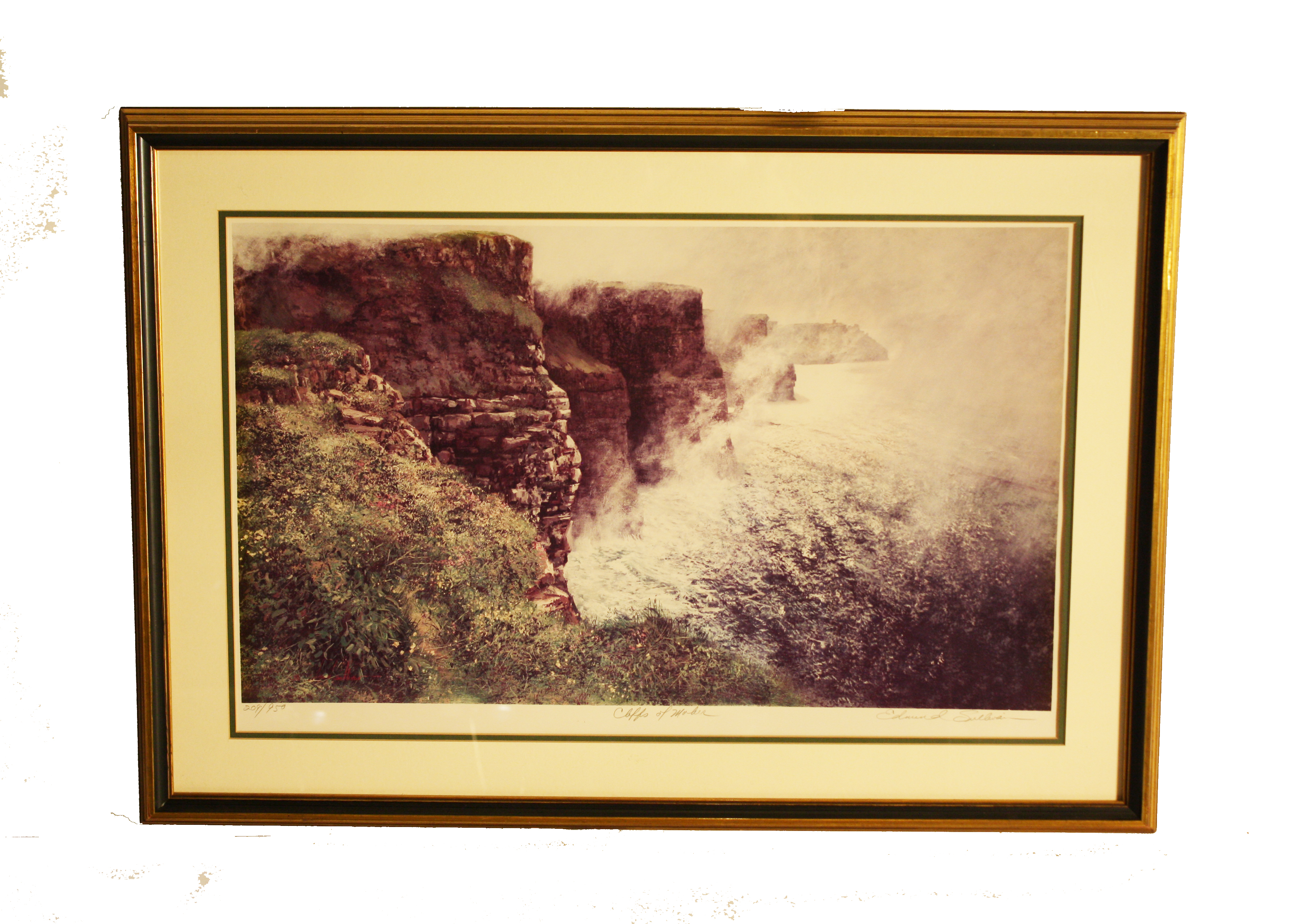 "Cliffs of Moher" Lithograph by Edmund Sullivan