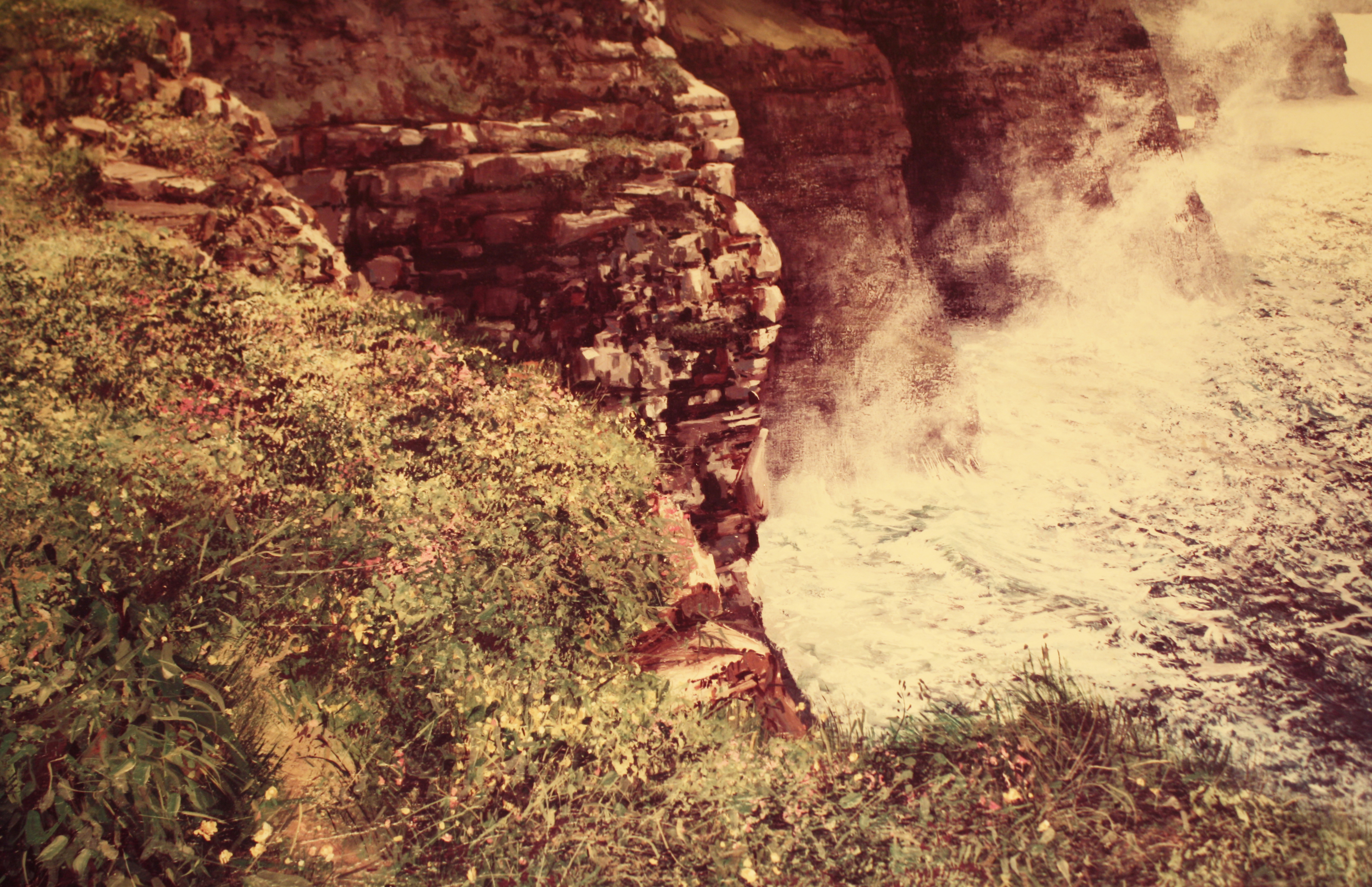 "Cliffs of Moher" Lithograph by Edmund Sullivan