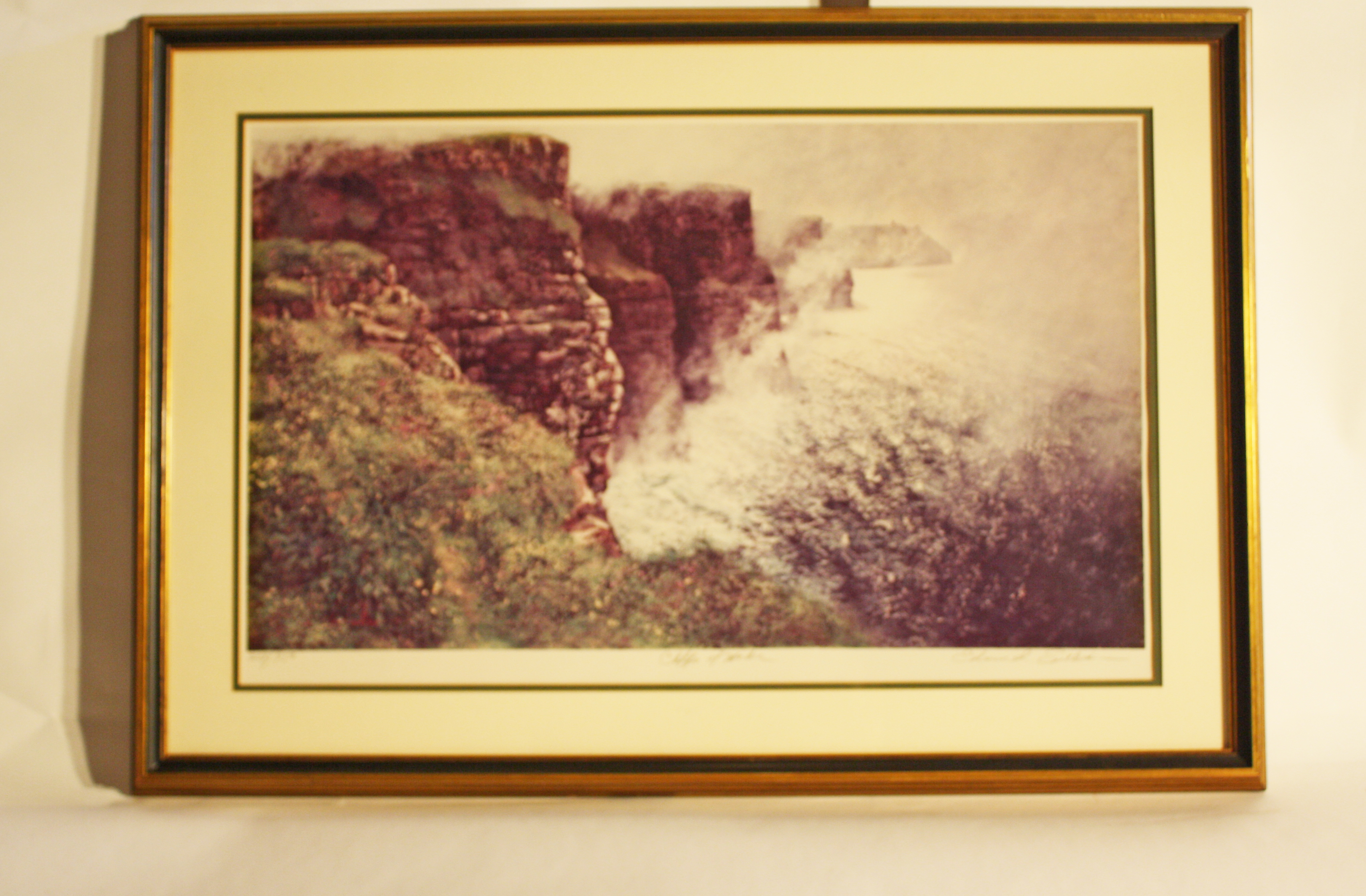 "Cliffs of Moher" Lithograph by Edmund Sullivan