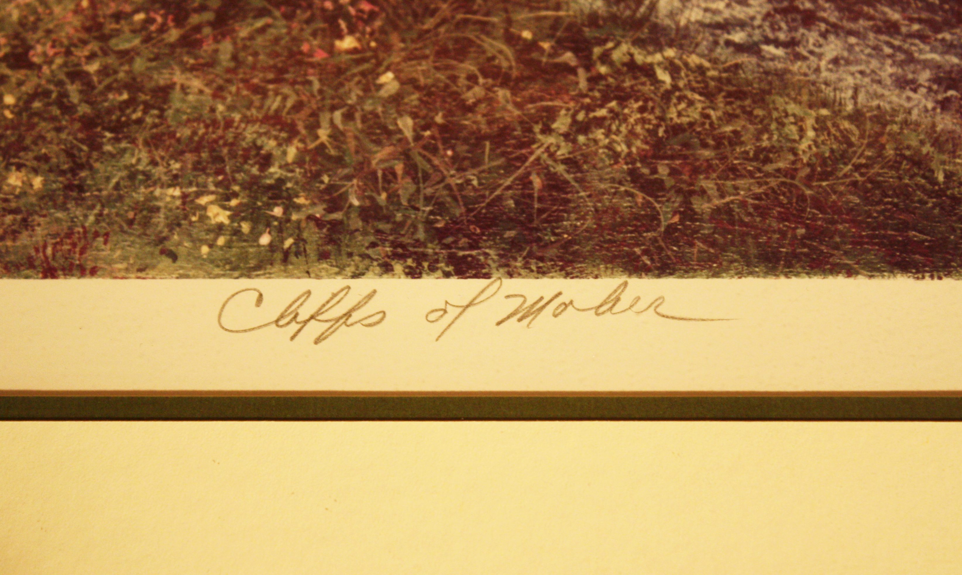 "Cliffs of Moher" Lithograph by Edmund Sullivan