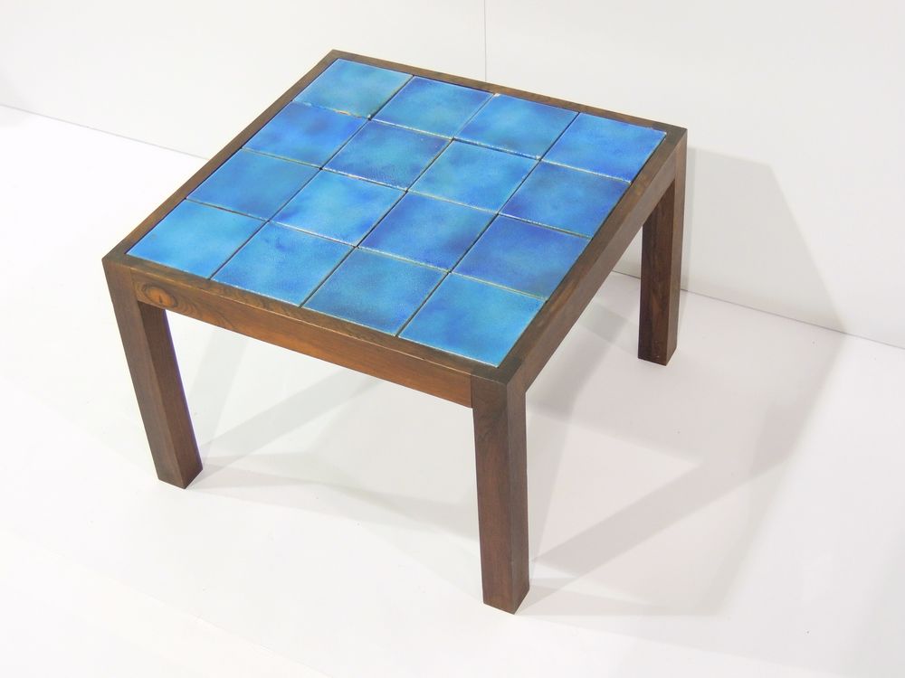 Pair of Tile Topped Side Tables