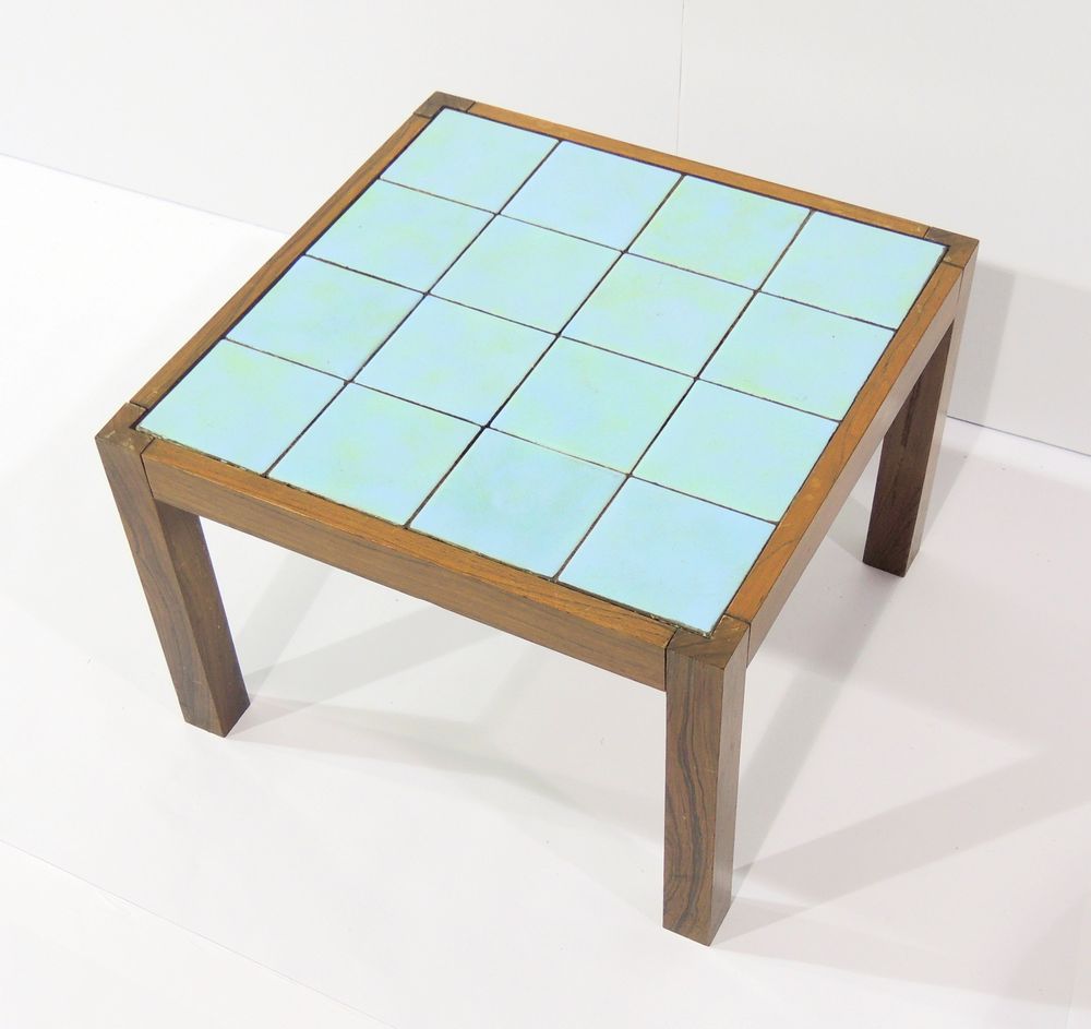 Pair of Tile Topped Side Tables