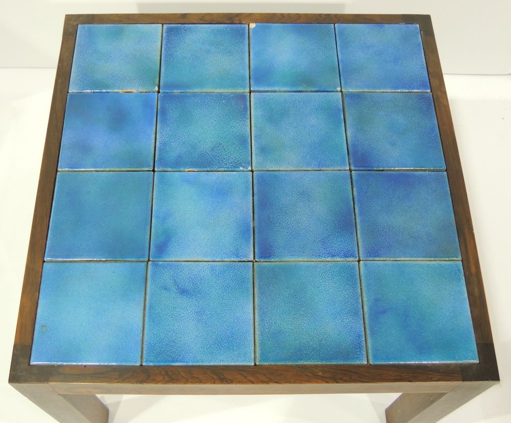 Pair of Tile Topped Side Tables