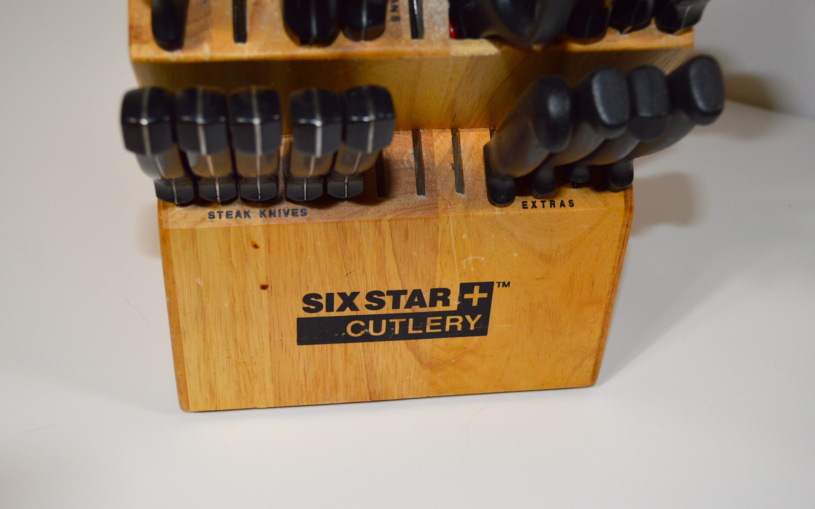 Six Star Cutlery Knife Block and Knife Set
