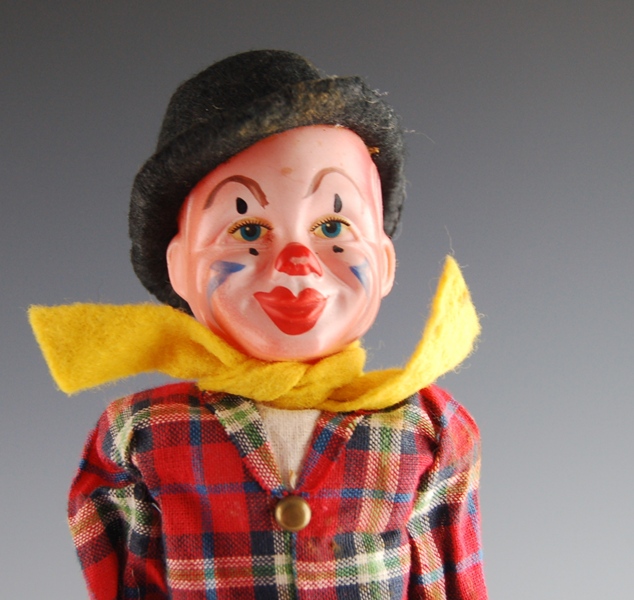Vintage Clown on Unicycle Toy