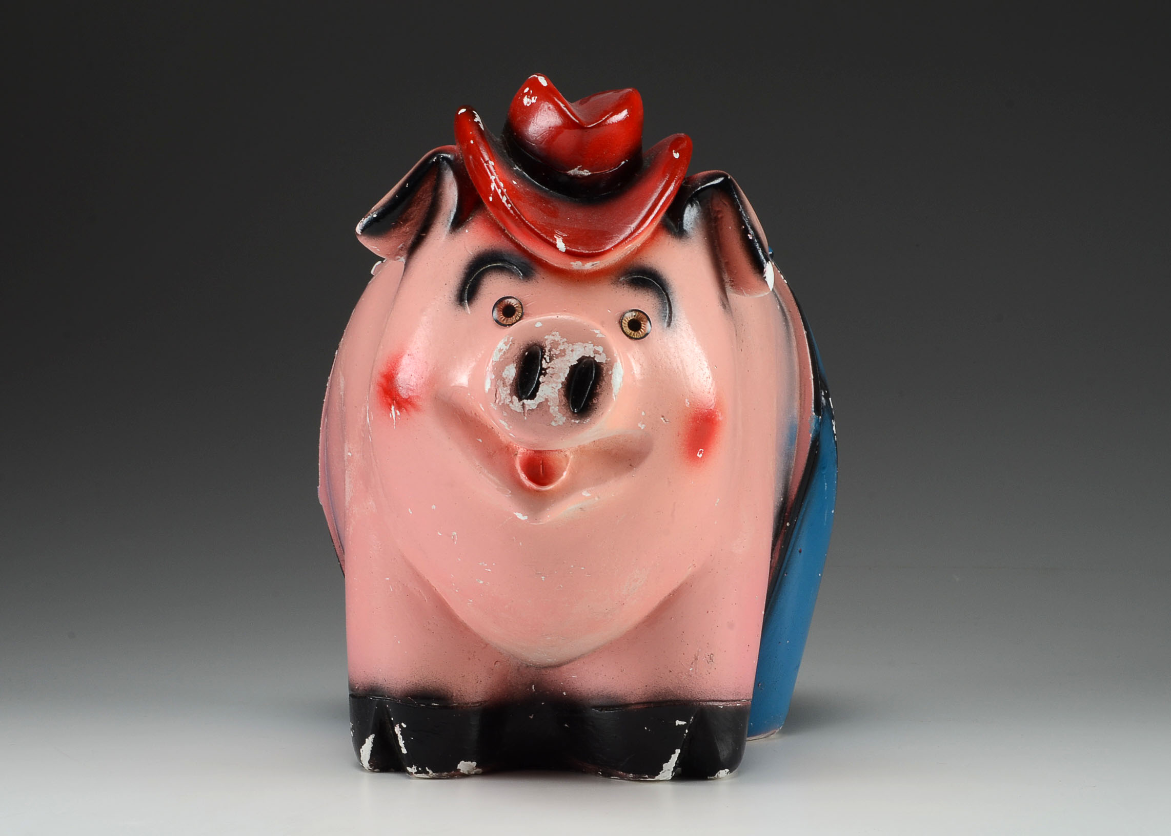 Large Ceramic Pig Figurine
