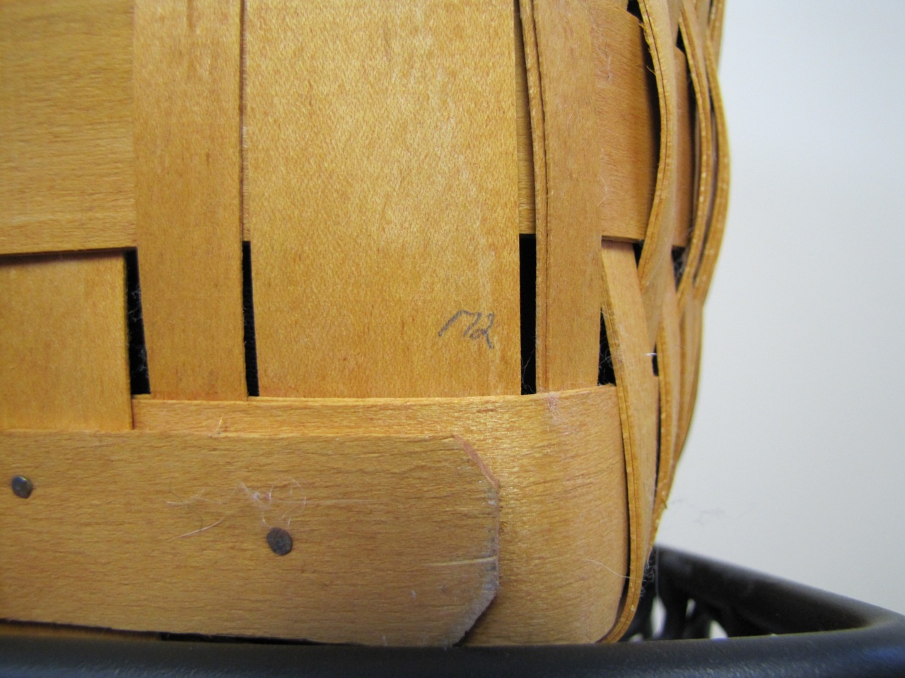 Longaberger Picnic Basket Set with Wrought Iron Stand and Inserts