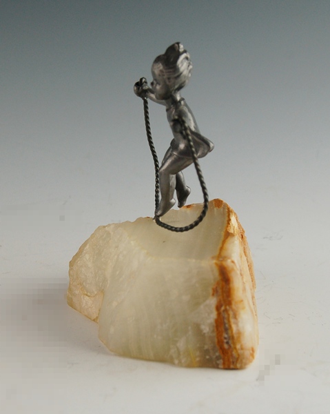 Marvin Wernick Child Jumping Rope Sculpture