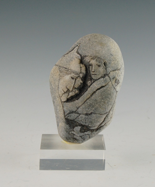 Faces Stone Etching on Acrylic Mount by Dahlberg