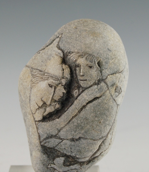 Faces Stone Etching on Acrylic Mount by Dahlberg