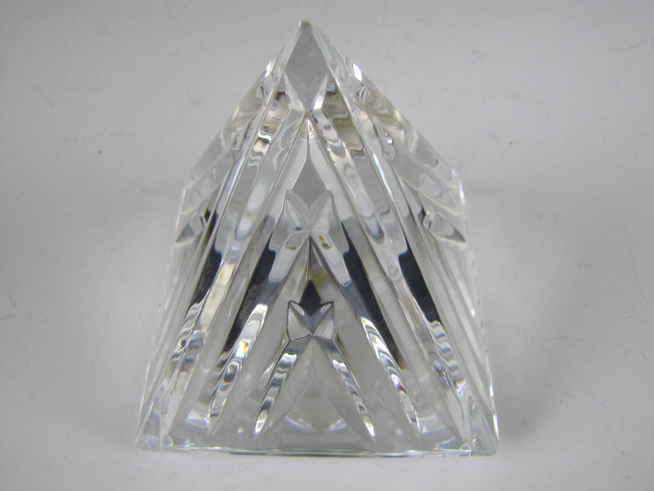 Waterford Crystal Pyramid Desk Clock