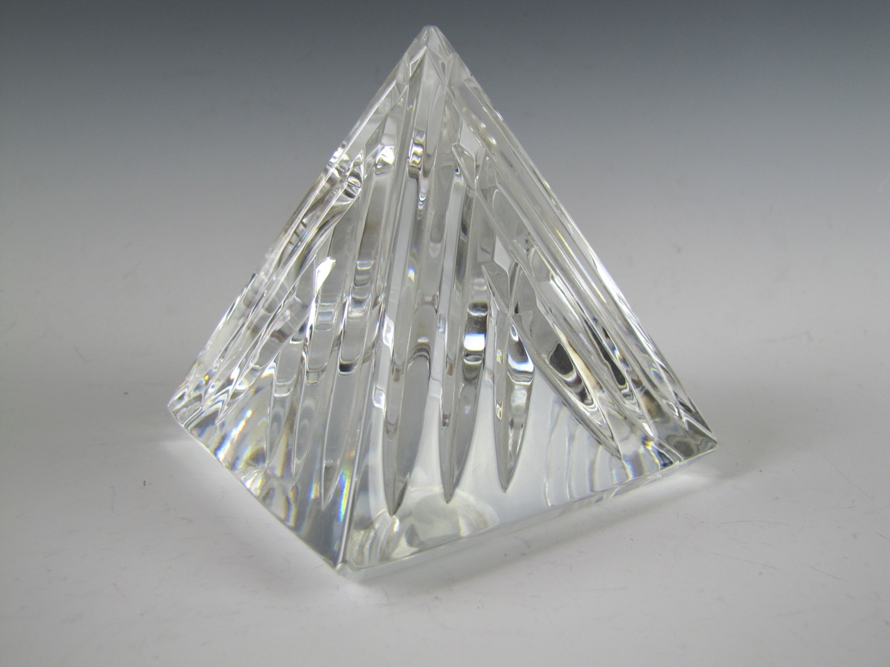 Waterford Crystal Pyramid Desk Clock