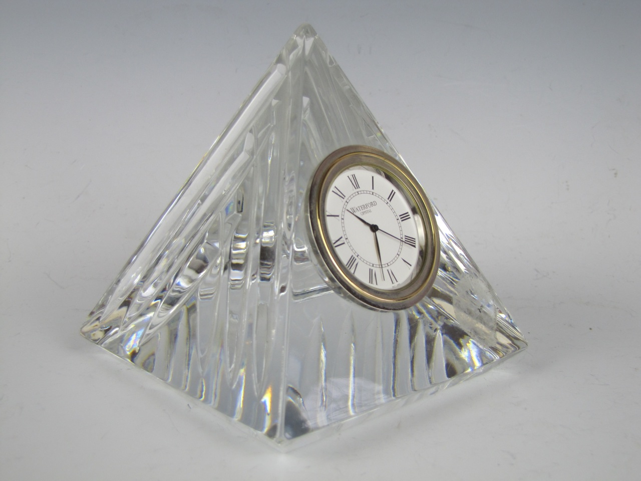 Waterford Crystal Pyramid Desk Clock