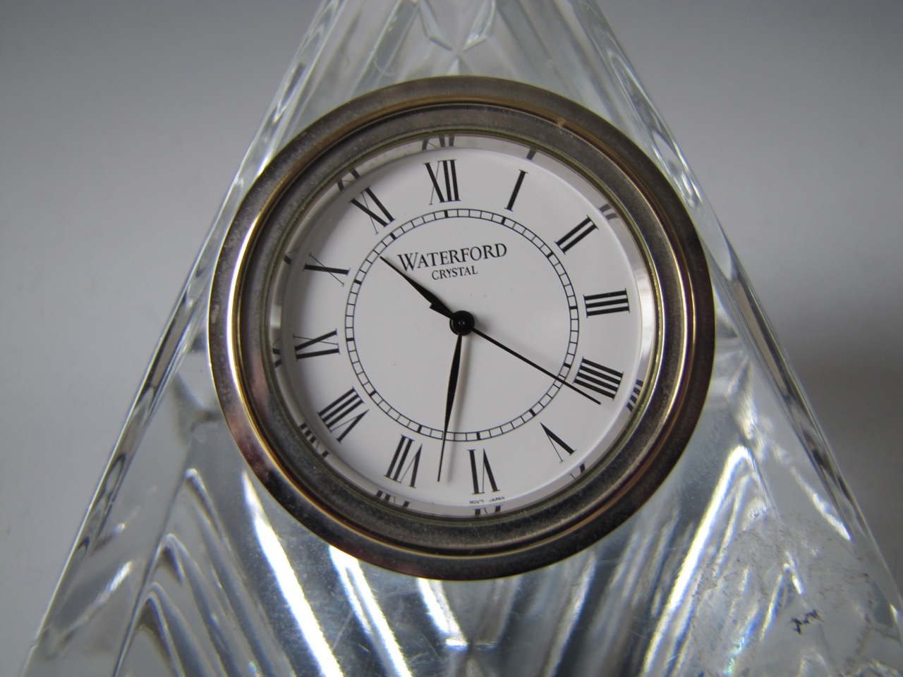 Waterford Crystal Pyramid Desk Clock