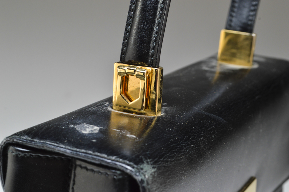 Salvatore Ferragamo Black Leather Handbag