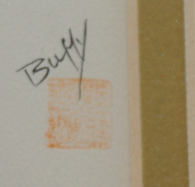 Pair of Original Asian Style Watercolors by Buffy Murai