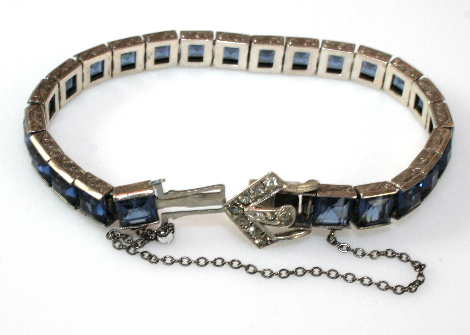 Antique Rhinestone and Faceted Glass Bracelets