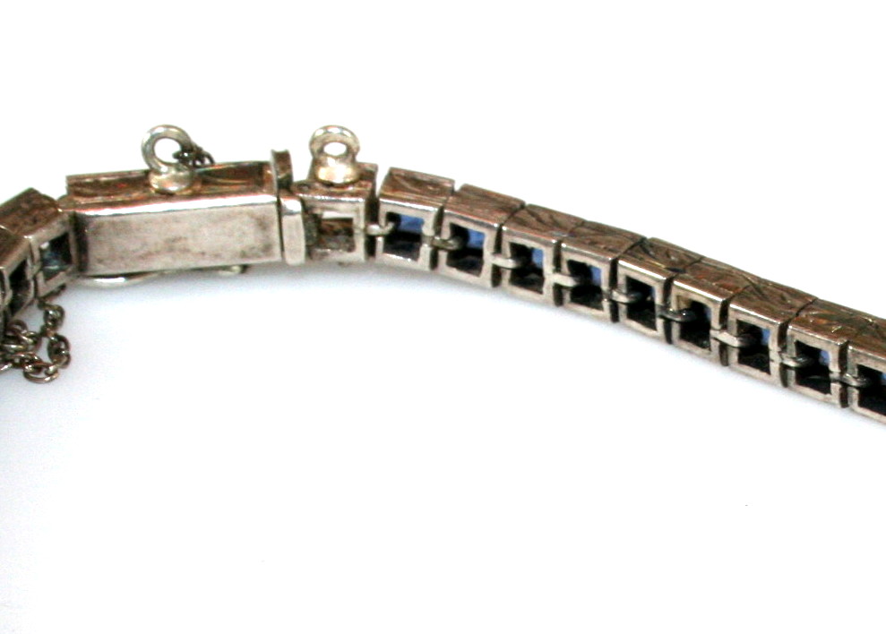 Antique Rhinestone and Faceted Glass Bracelets