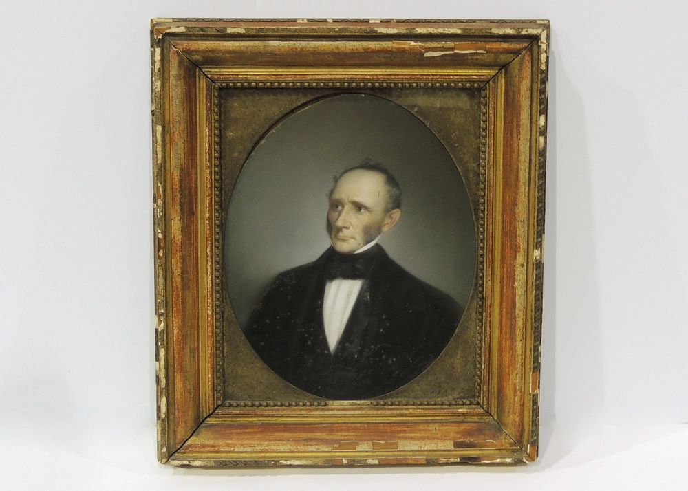 Antique Oil Painting by Louis Mathieu Didier Guillaume