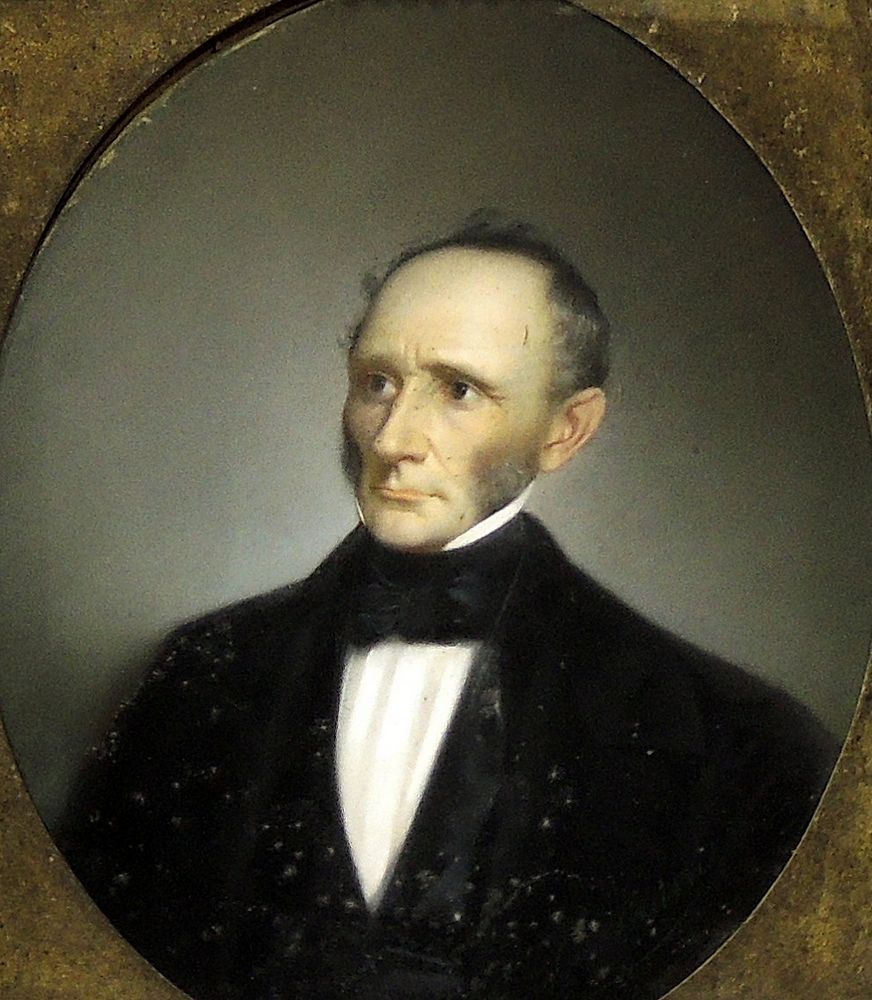 Antique Oil Painting by Louis Mathieu Didier Guillaume