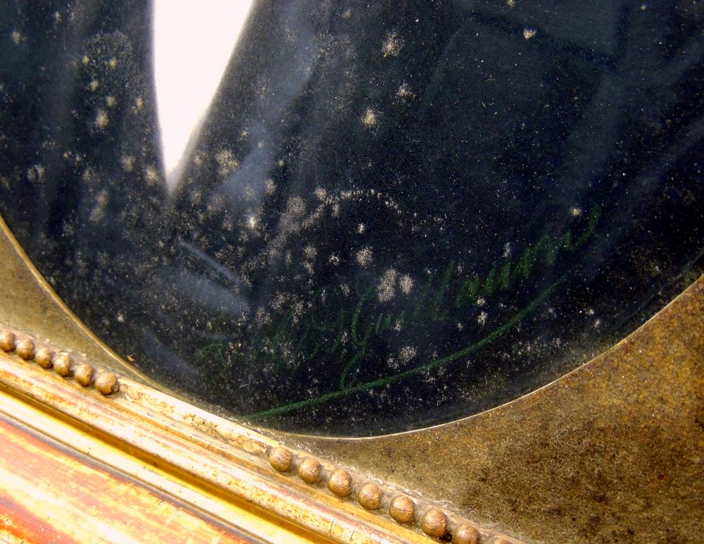 Antique Oil Painting by Louis Mathieu Didier Guillaume