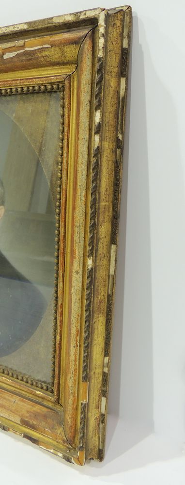 Antique Oil Painting by Louis Mathieu Didier Guillaume