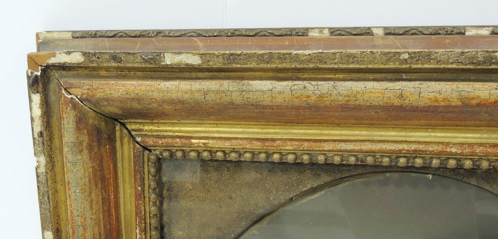 Antique Oil Painting by Louis Mathieu Didier Guillaume