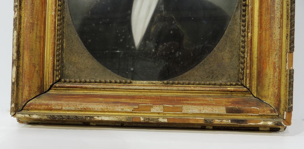 Antique Oil Painting by Louis Mathieu Didier Guillaume