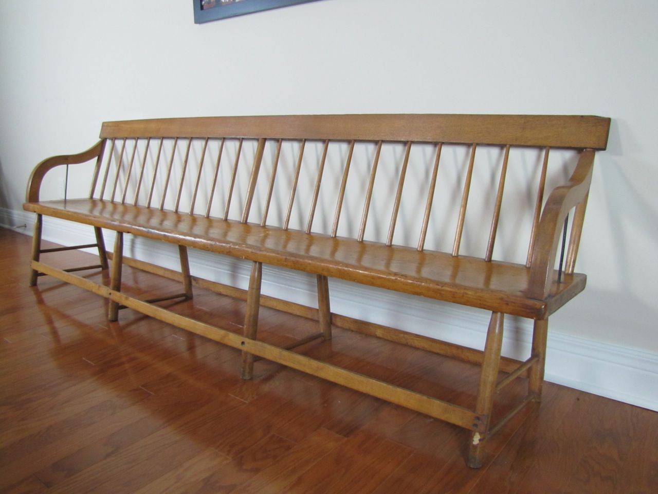 Antique Windsor Style Deacons Bench
