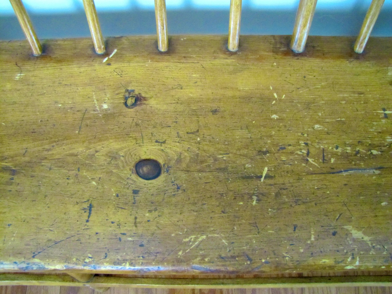 Antique Windsor Style Deacons Bench