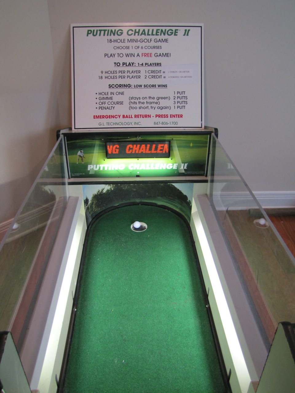 Putting Challenge II Electronic Arcade Game