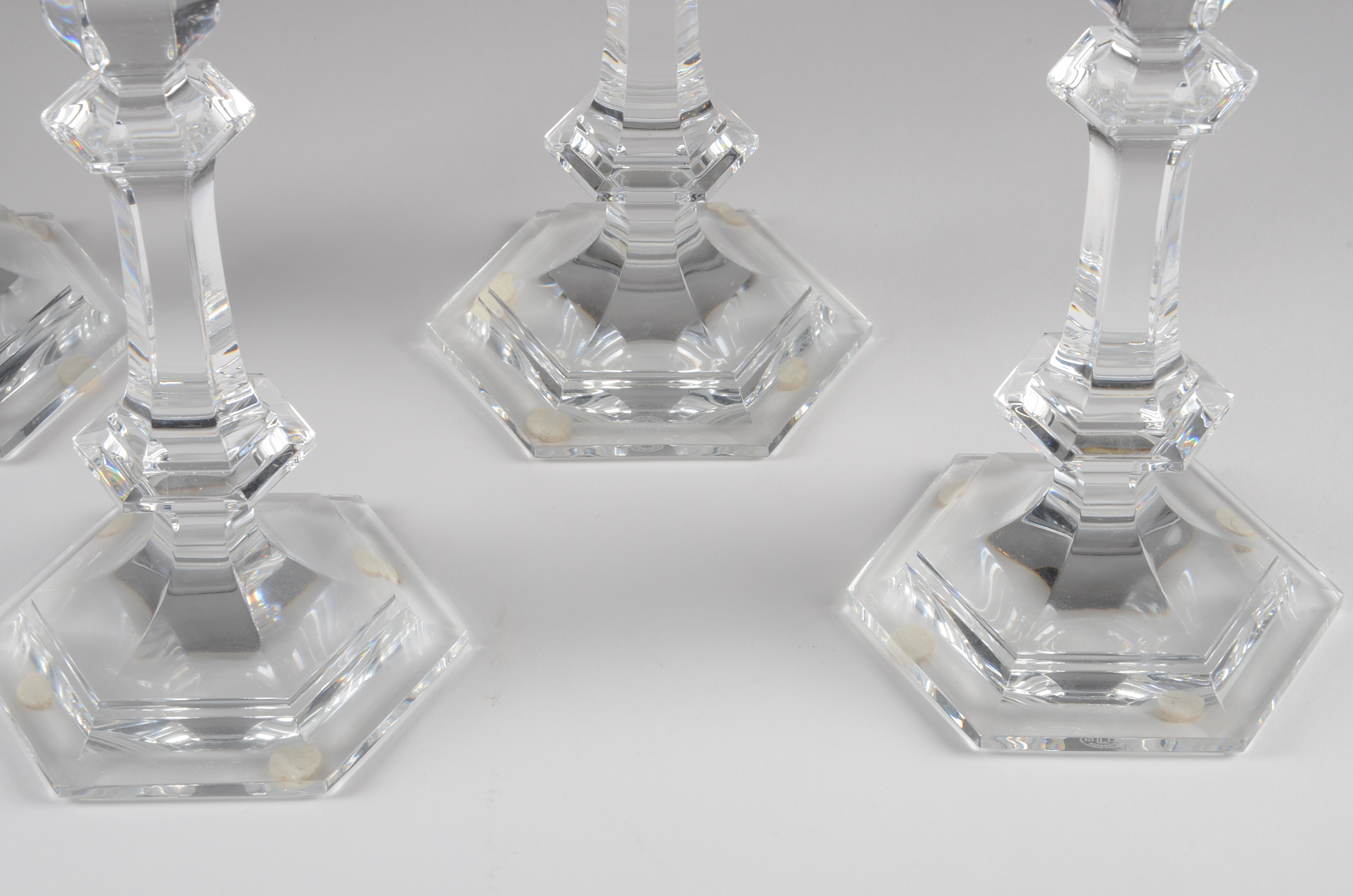 Two Pair of Baccarat "Harcourt" Candlesticks