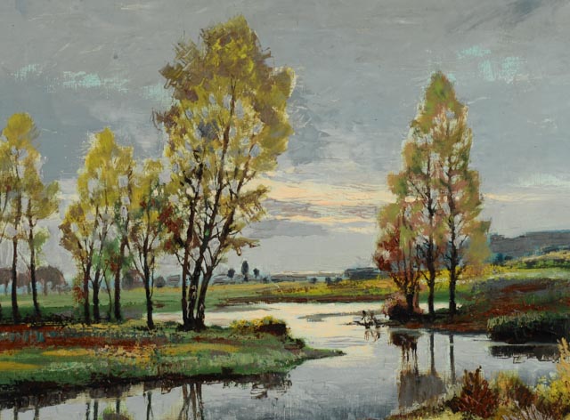 Original S. Wakaishi Oil on Canvas Painting