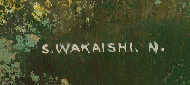 Original S. Wakaishi Oil on Canvas Painting