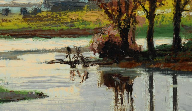 Original S. Wakaishi Oil on Canvas Painting