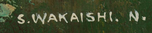 Original S. Wakaishi Oil on Canvas Painting