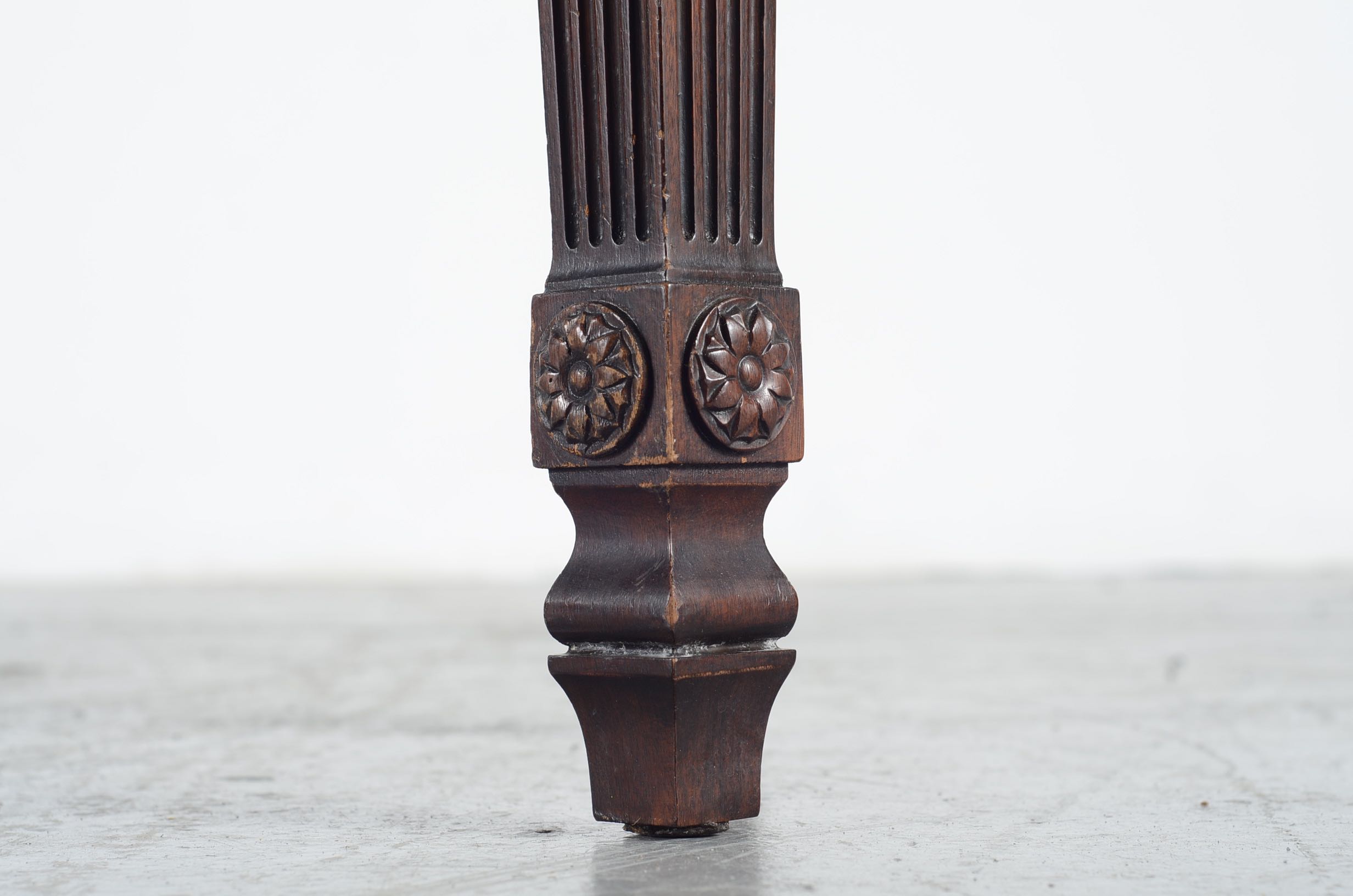 Henkel-Harris Marble Topped Mahogany Side Table