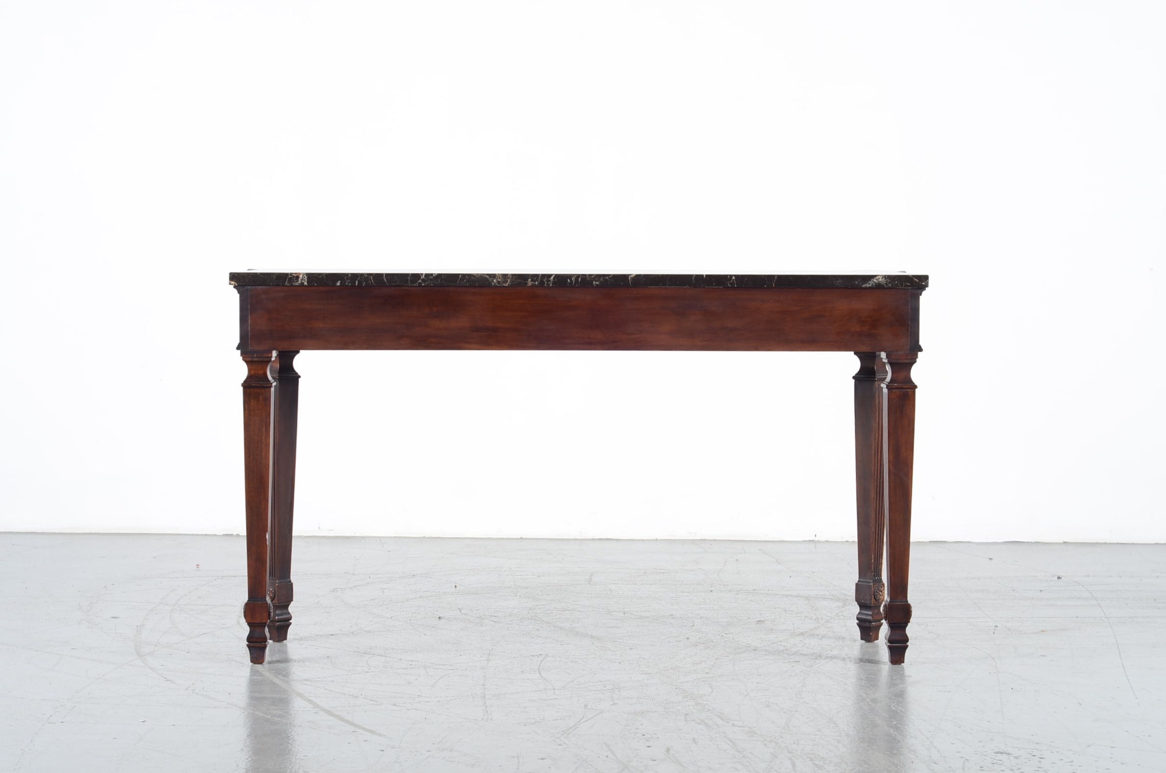 Henkel-Harris Marble Topped Mahogany Side Table