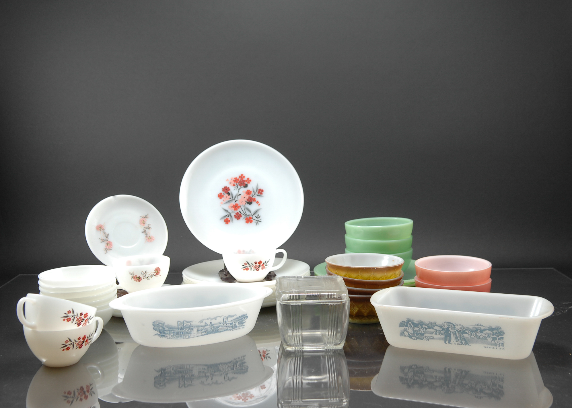 Collection of Fire-King Glassware