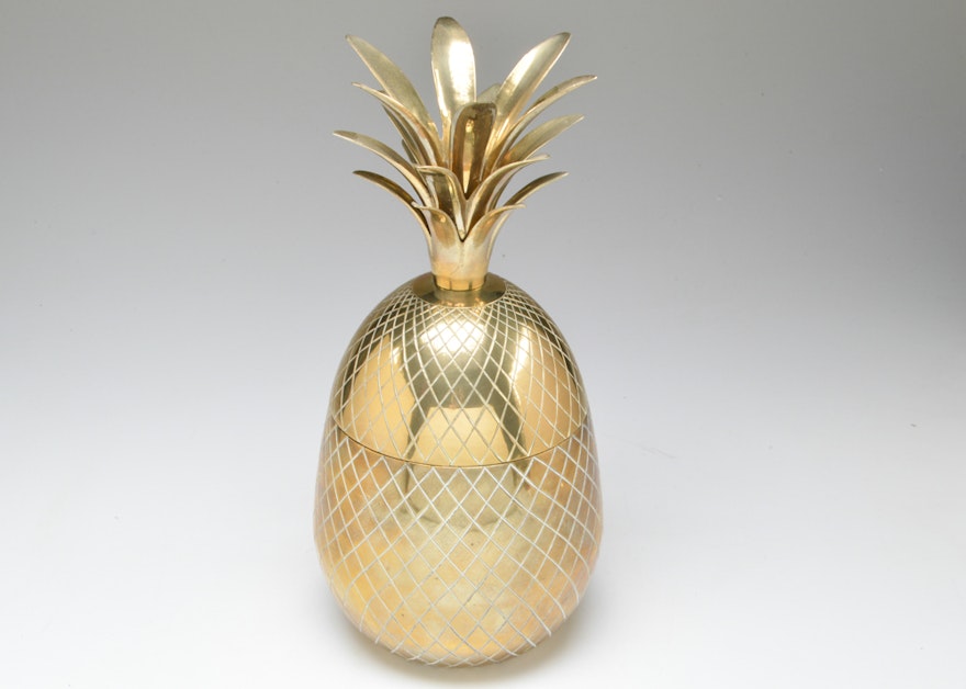 Brass Pineapple Container