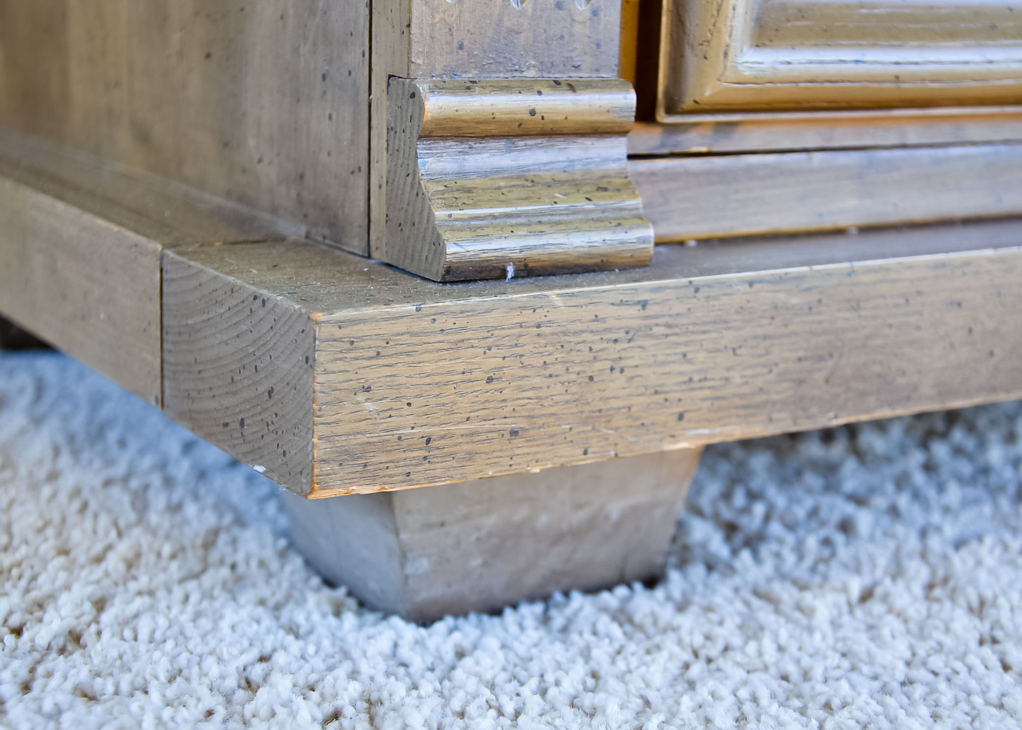 Wooden Nightstand with Drawers