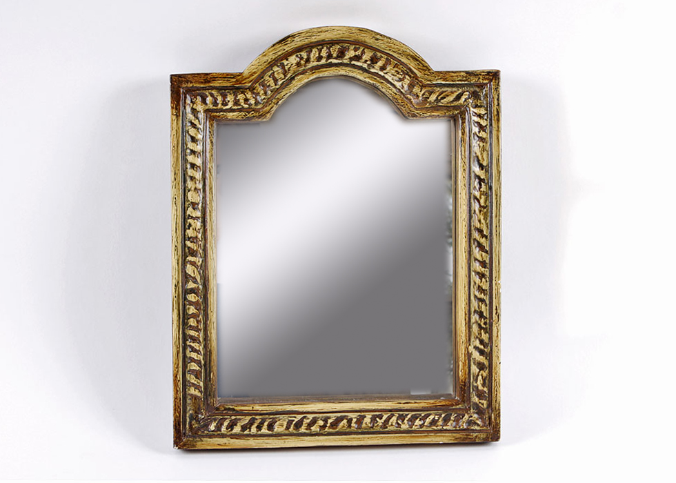 Gold Tone Framed Mirror