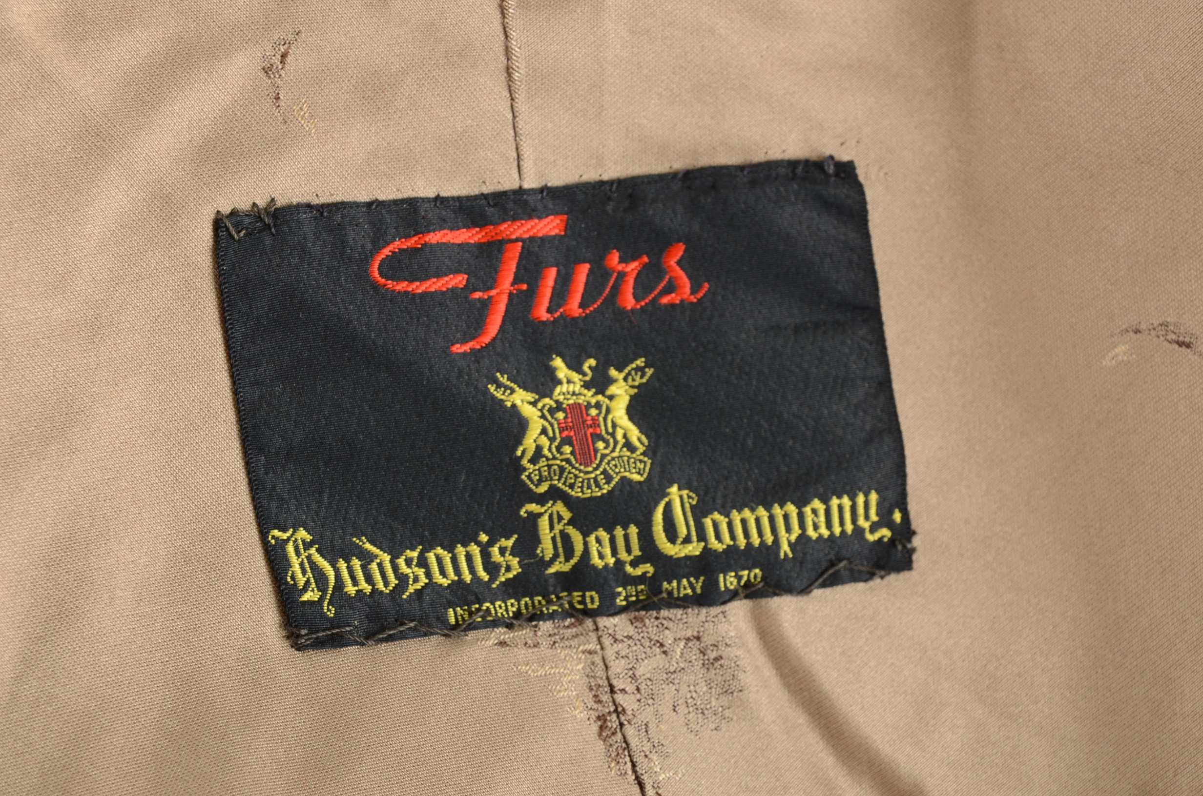 Vintage Hudson Bay Company Mink Fur Stole