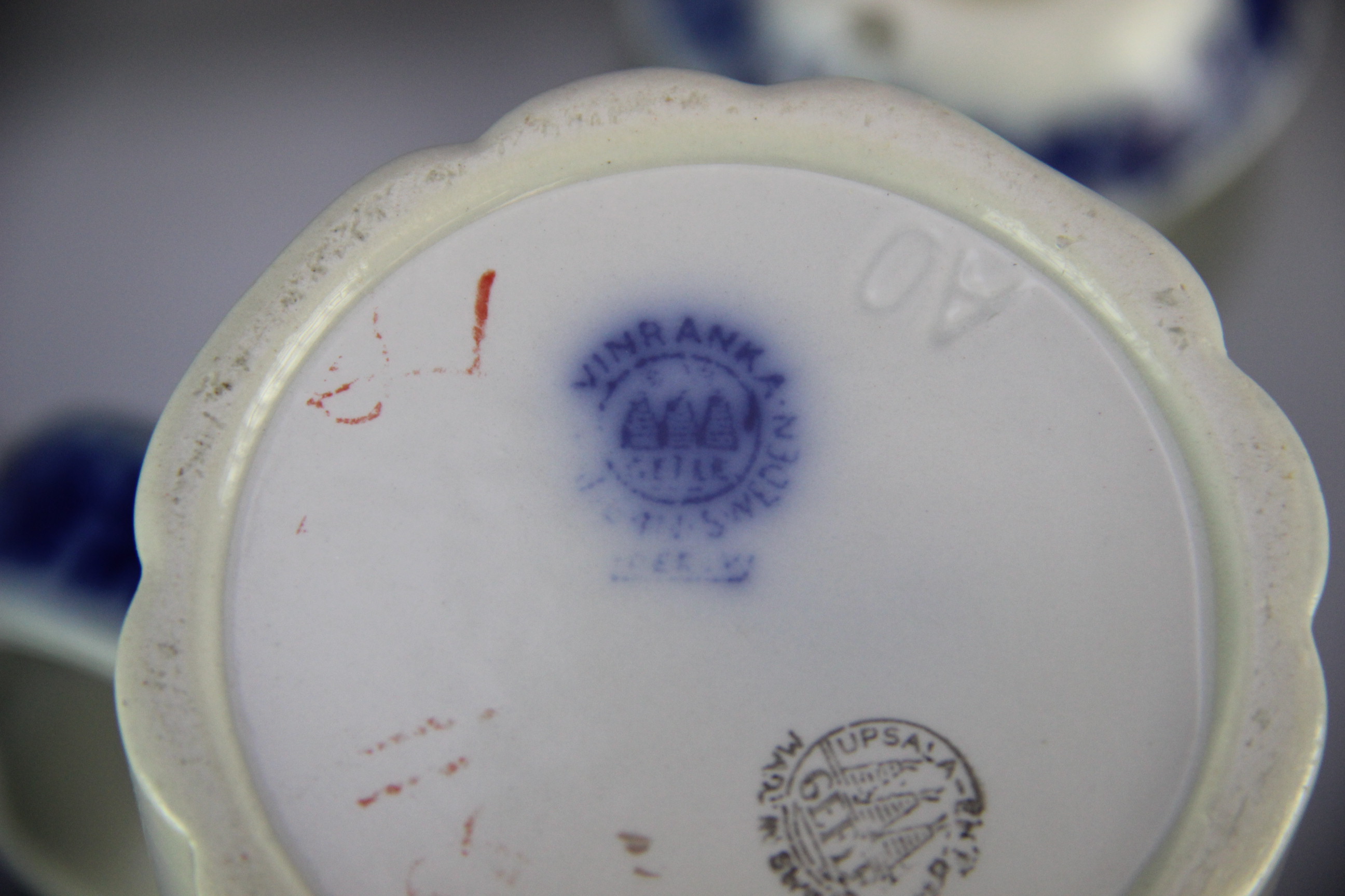 Vintage Gefle "Vinranka" Swedish Porcelain Set