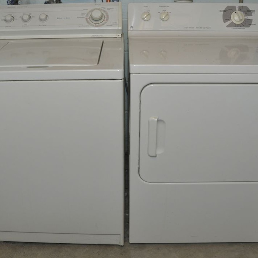 Whirlpool Washer and GE Dryer