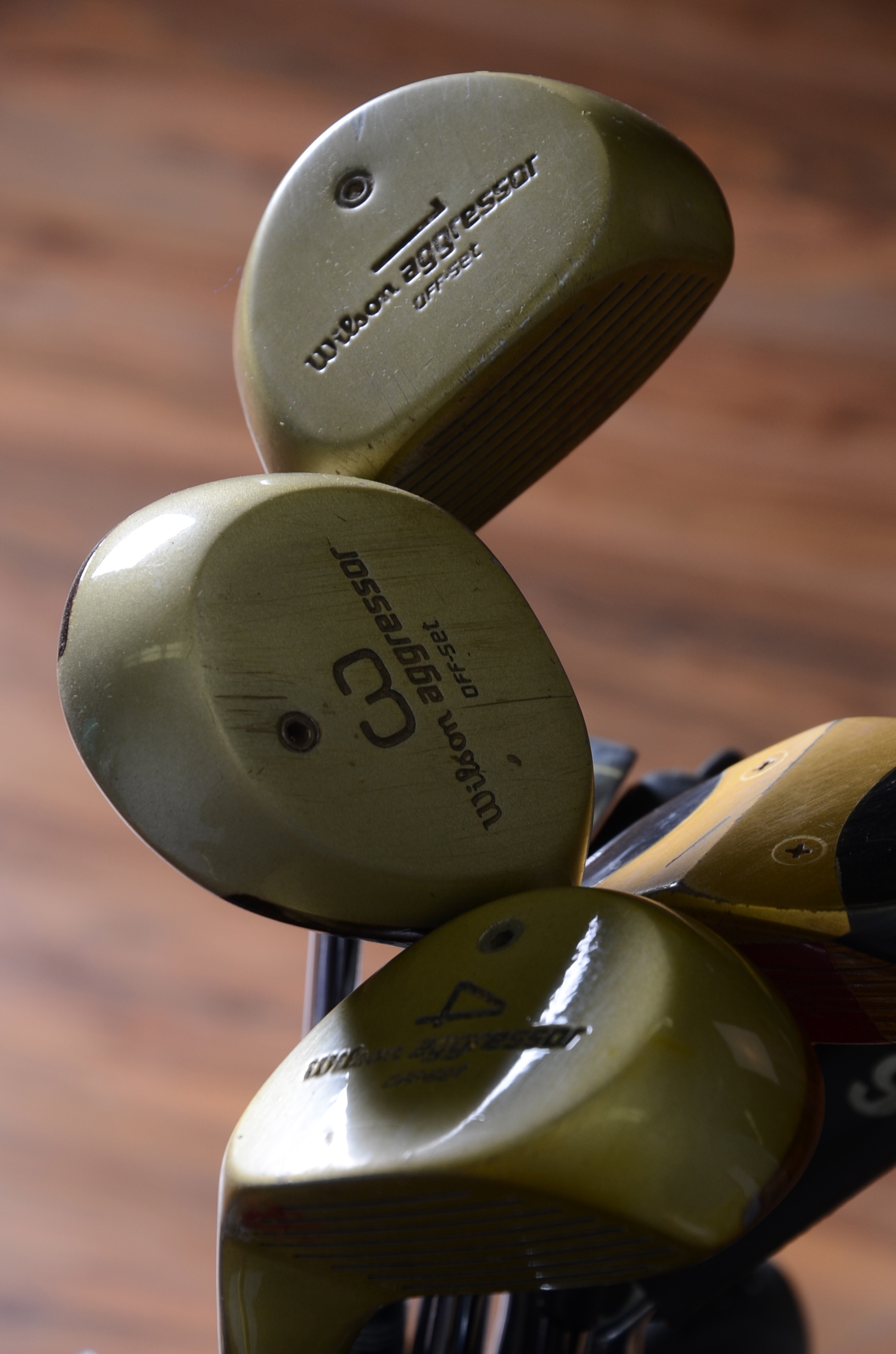 Vintage Golf Clubs and Nylon Bag