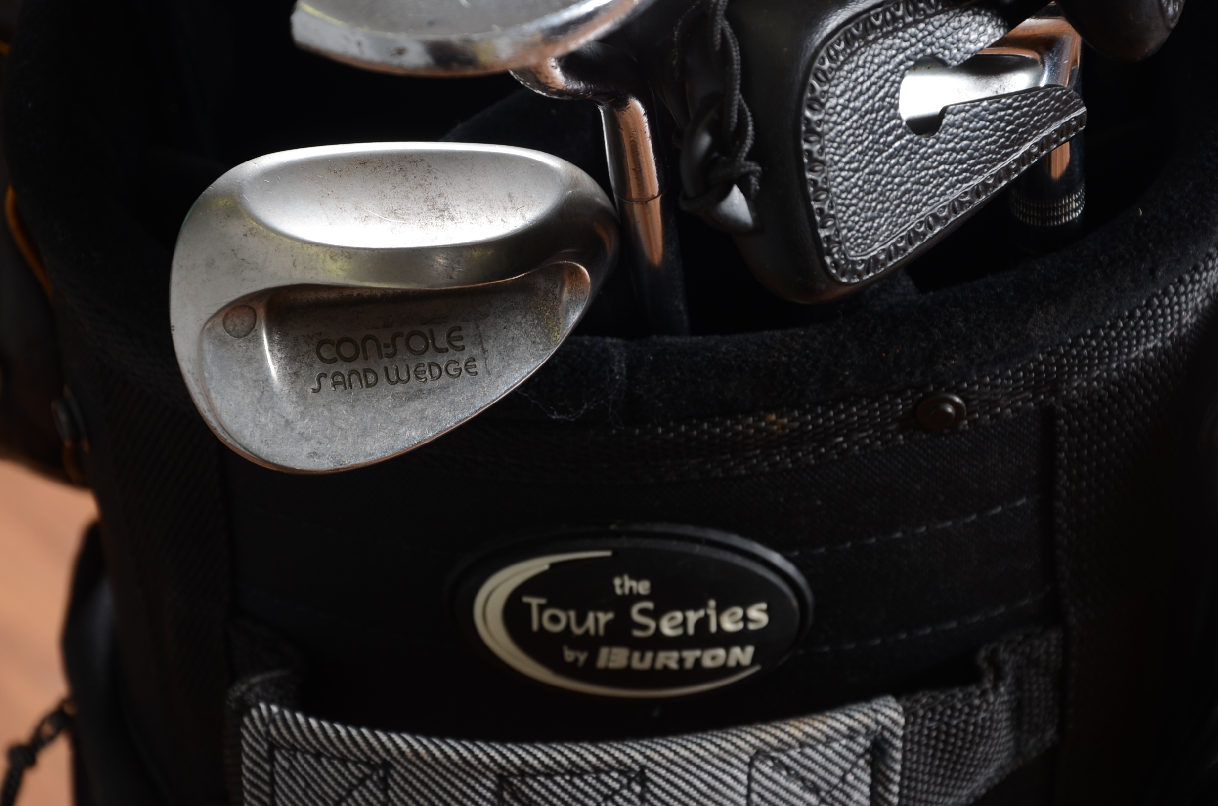 Vintage Golf Clubs and Nylon Bag